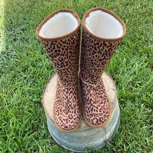 Cheetah print winter boots - women’s 7